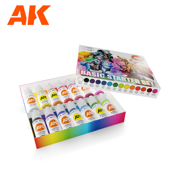 Basic Starter Set 14Farben 3 Gen.Acrylic (GP 1ltr=158,33€)